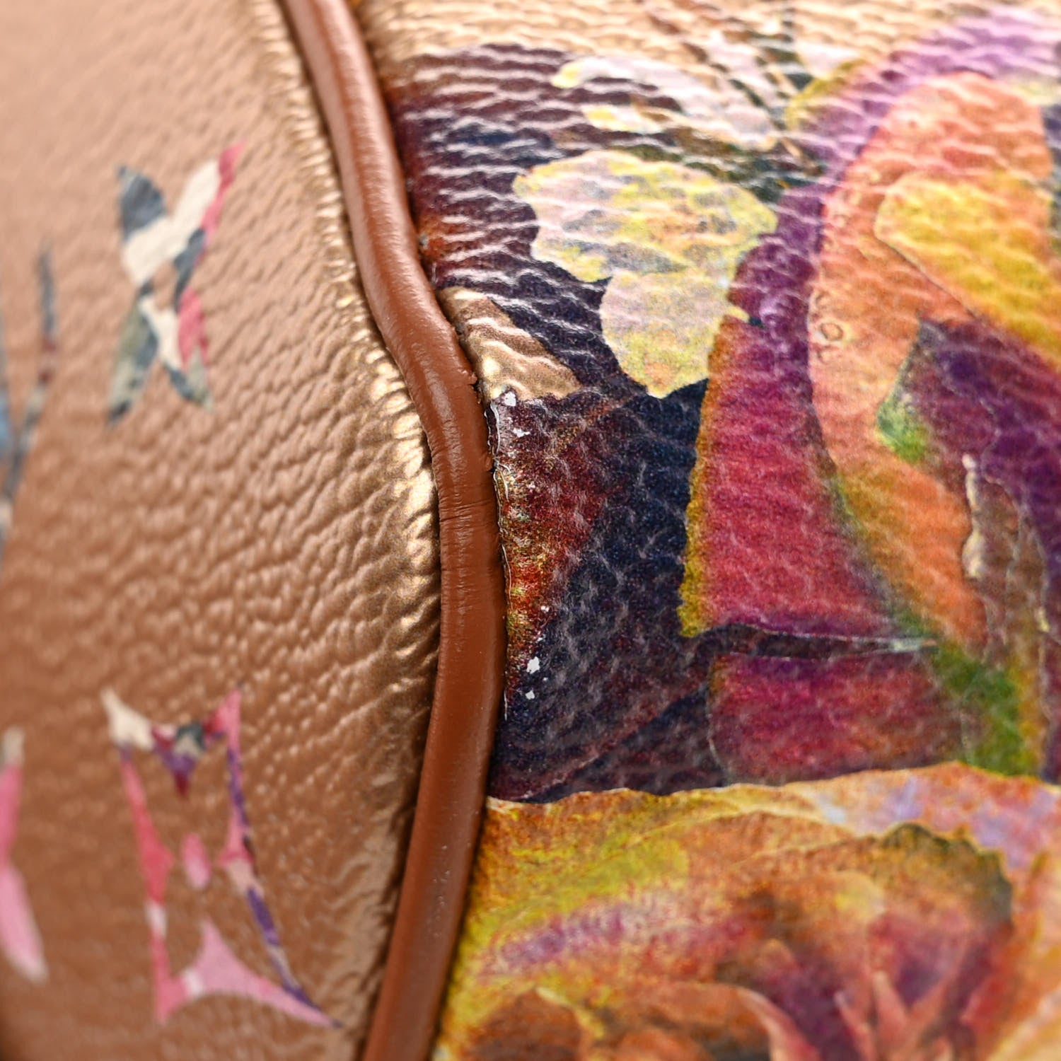Louis Vuitton Metallic Monogram LV Garden Speedy Bandouliere 25 Gold 12 of 13