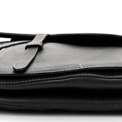 Christian Dior Calfskin Baudrier Saddle Bag Black 10 of 11