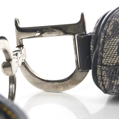 Christian Dior Monogram Saddle Bag Blue 10 of 11