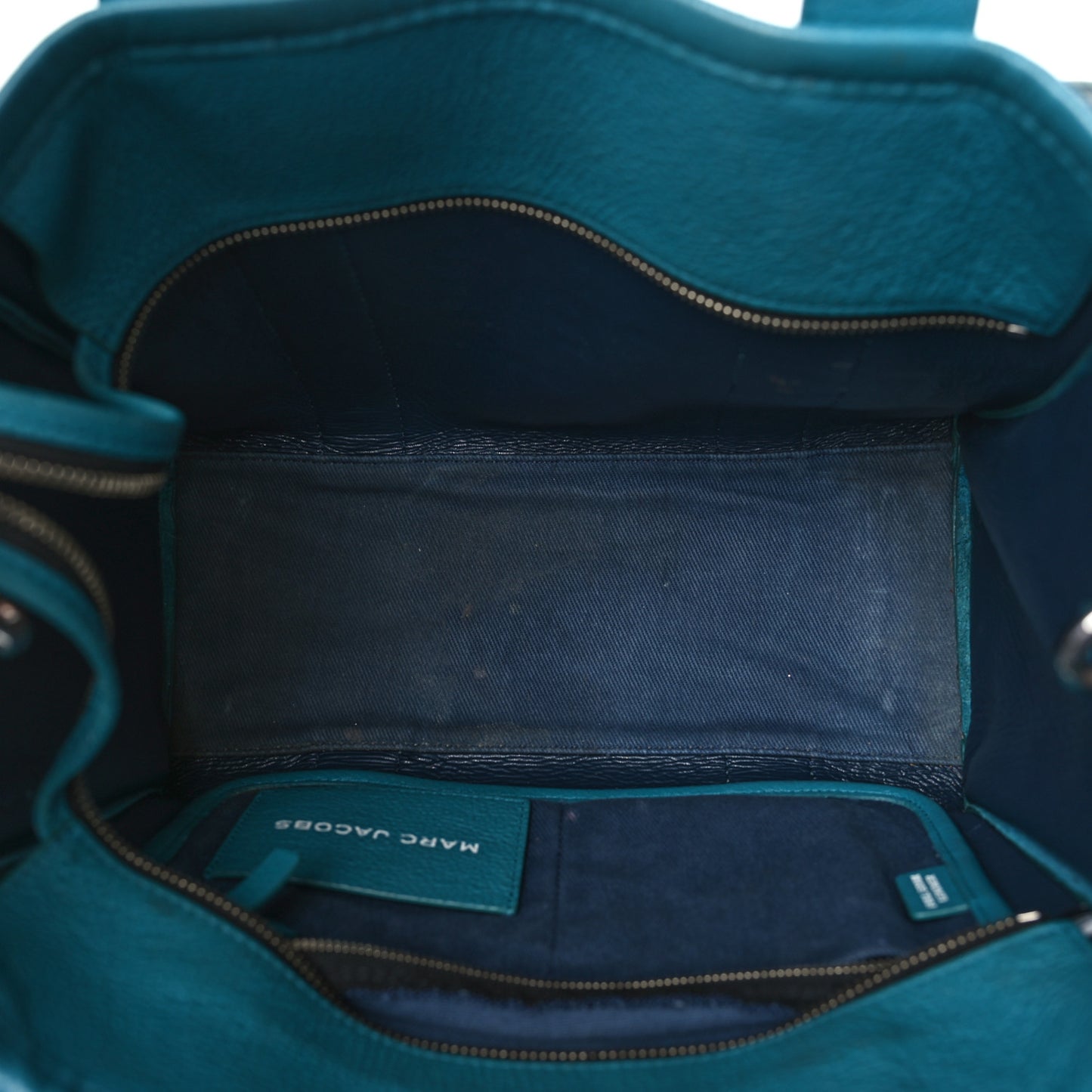 Grained Calfskin Medium The Tote Bag Blue