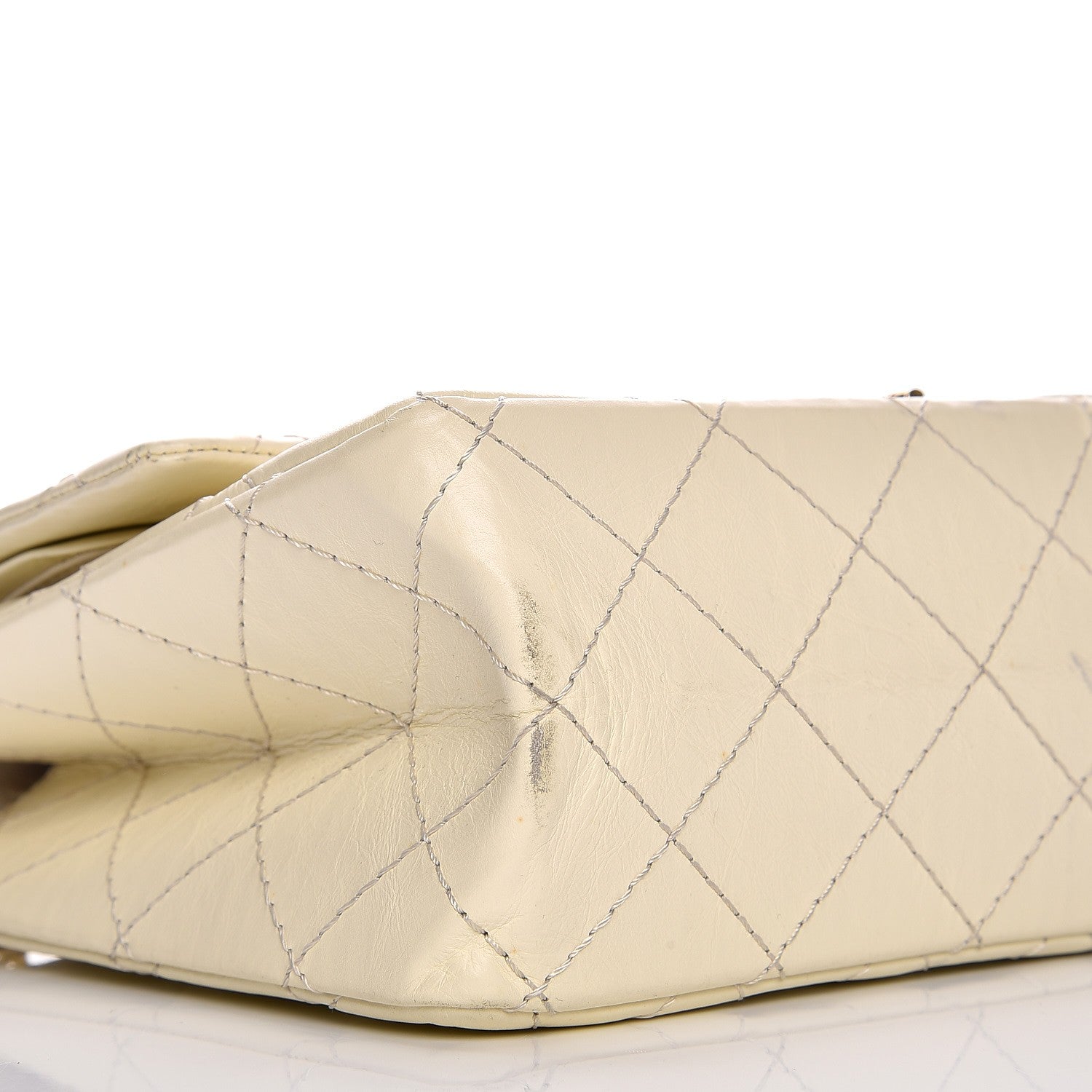 Chanel Aged Calfskin Quilted 2.55 Reissue 226 Flap Ivory 8 of 11