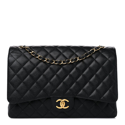 Chanel Caviar Quilted Maxi Double Flap Black 1 of 18