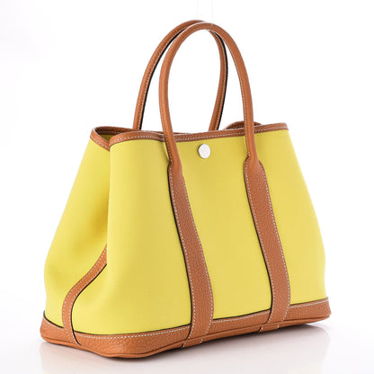 Hermes Toile Officier Negonda Garden Party 30 TPM Lime Toffee 3 of 7