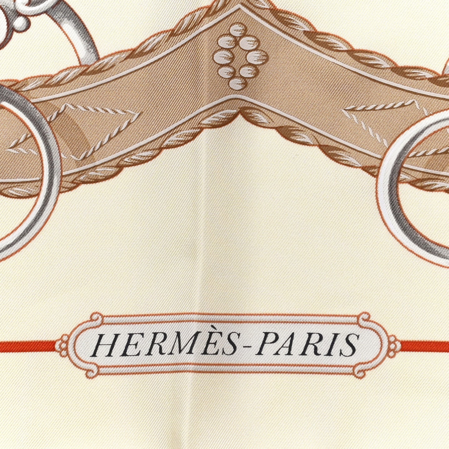 Silk Lift Profile Scarf 90 Creme Beige Gris