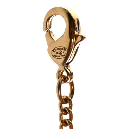 Chanel Pearl Crystal Twisted CC Drop Necklace Gold 4 of 5