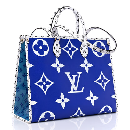 Louis Vuitton Monogram Giant Capri Onthego Blue 3 of 10