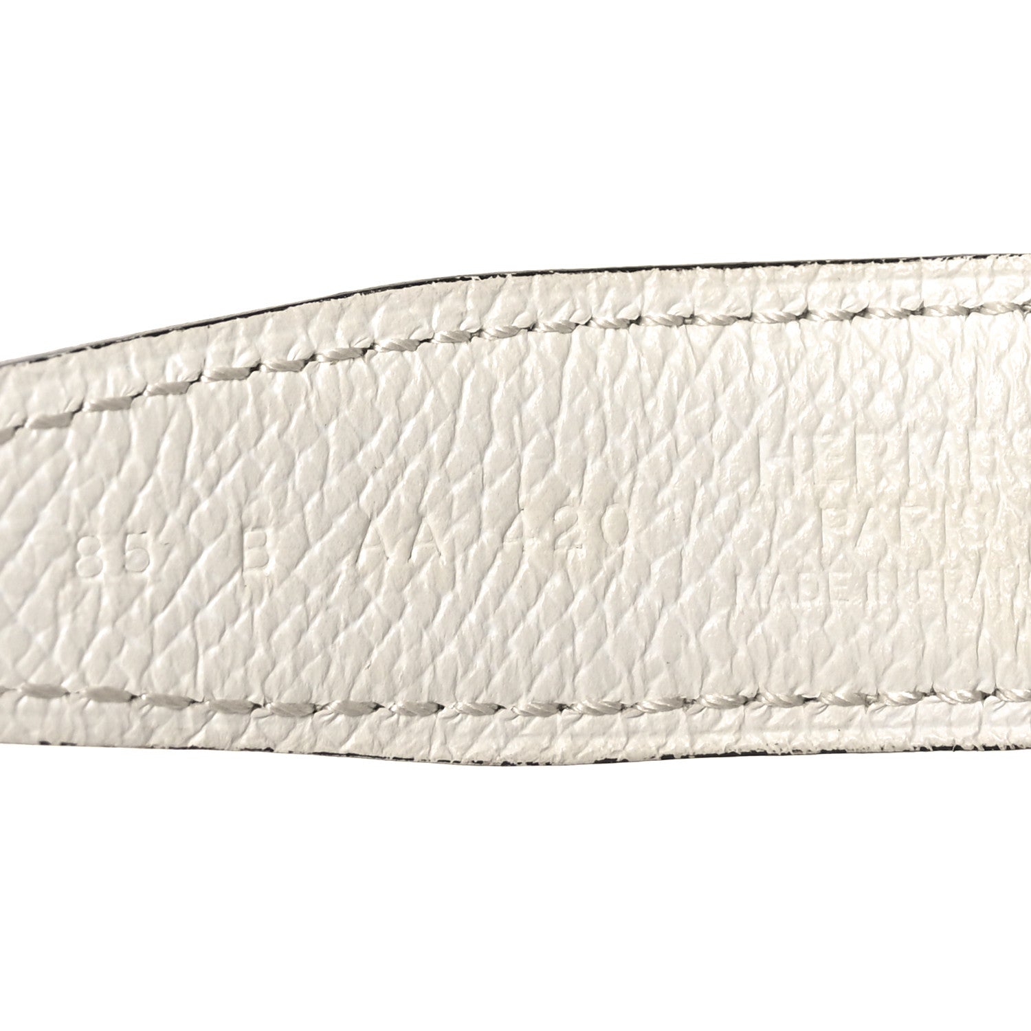 Hermes Epsom Swift 13mm Heritage Belt 85 34 Etoupe White 6 of 6