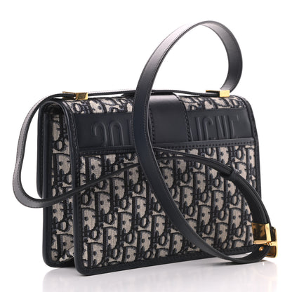 Christian Dior Oblique 30 Montaigne Flap Bag Blue 3 of 10