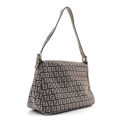 Fendi Metallic Zucchino Vitello Mama Baguette Caffe Argilla Canna di Fucile 3 of 14