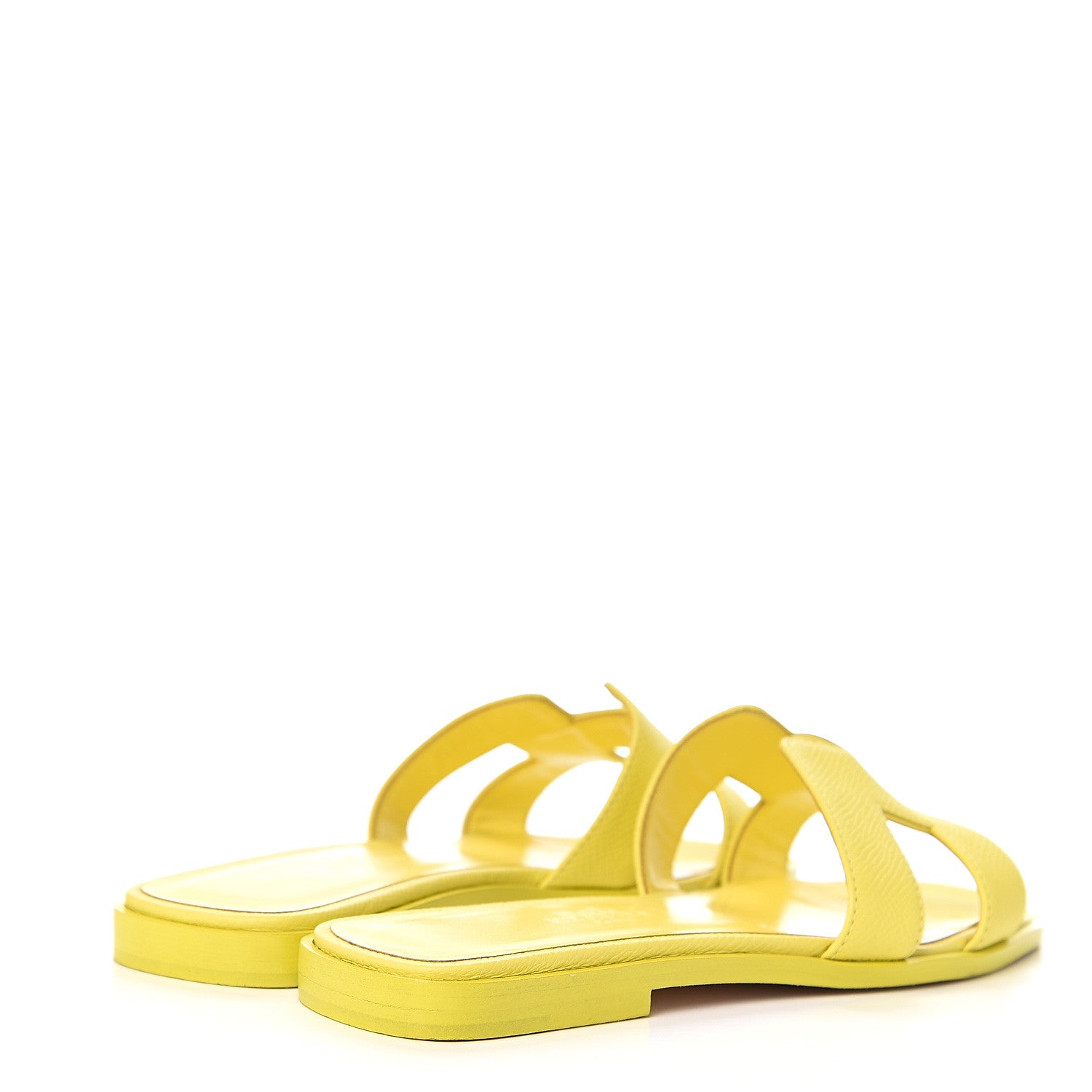Hermes Epsom Oran Sandals 35 Jaune Pollen 4 of 11