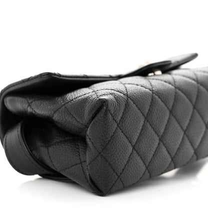 Chanel Grained Calfskin Quilted 2.55 Reissue Flap Belt Bag Clutch Black 10 of 11