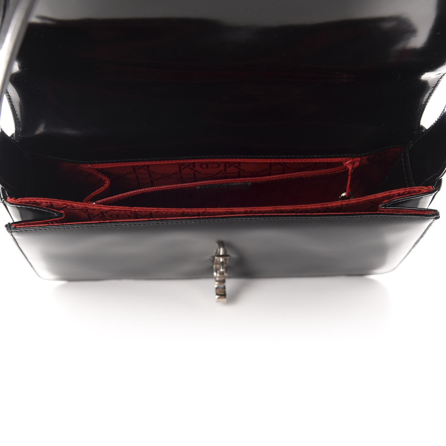 Christian Dior Glazed Calfskin Shoulder Bag Black 5 of 10