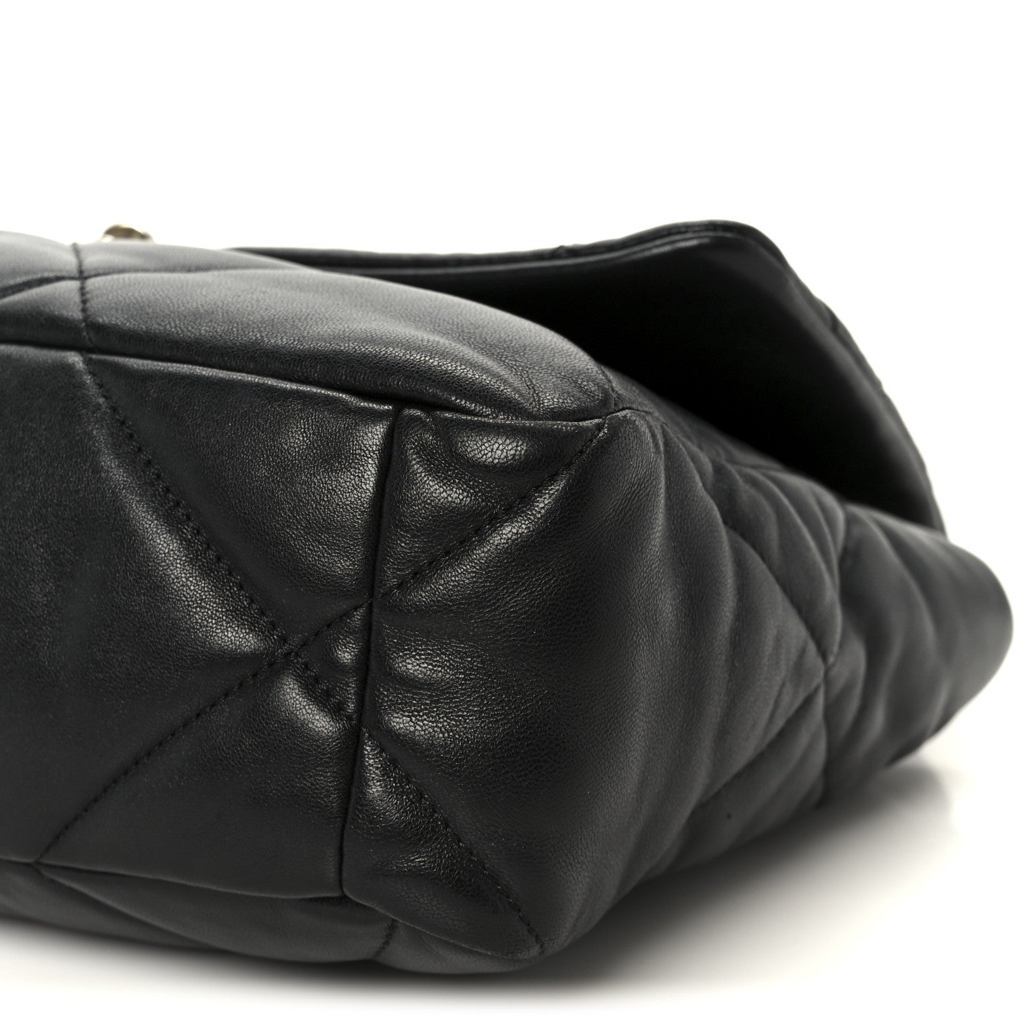 Chanel Lambskin Quilted Large Chanel 19 Flap Black 10 of 11