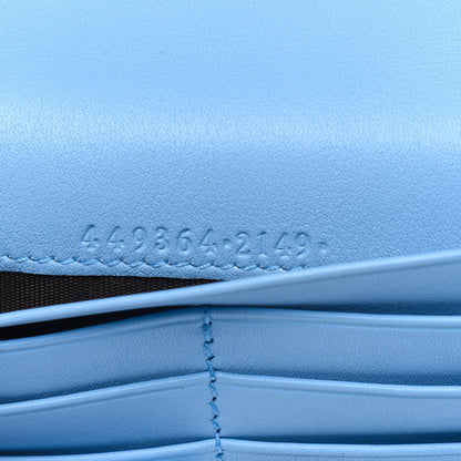 Gucci Soft Microguccissima Continental Zip Wallet Mineral Blue 7 of 14