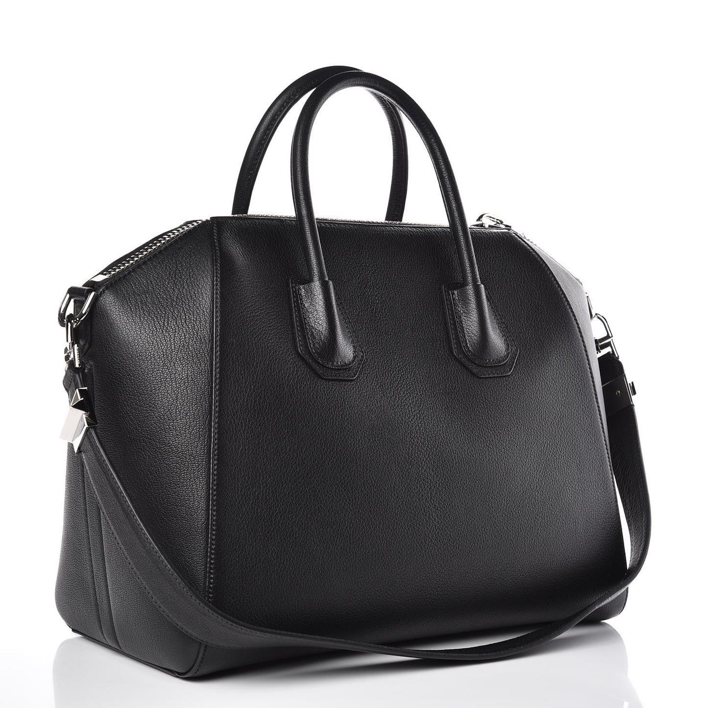 Sugar Goatskin Medium Antigona Black