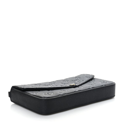 Louis Vuitton Empreinte Pochette Felicie Chain Wallet Black 4 of 9