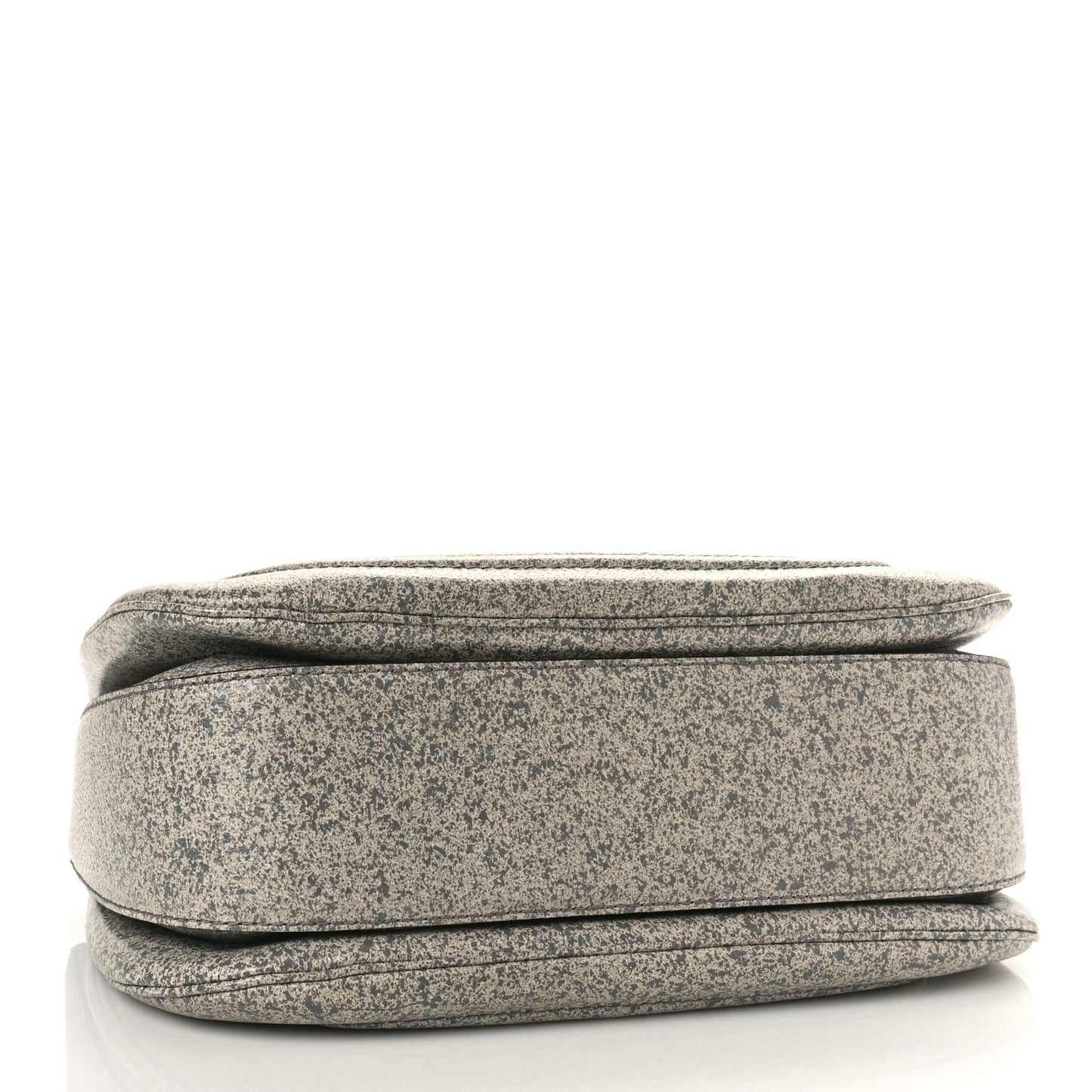 Calfskin Large New Bamboo Top Handle Bag Light Grey