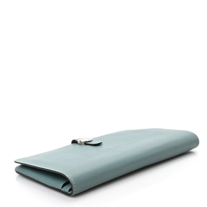 Hermes Evercolor Dogon Duo Wallet Ciel 5 of 9