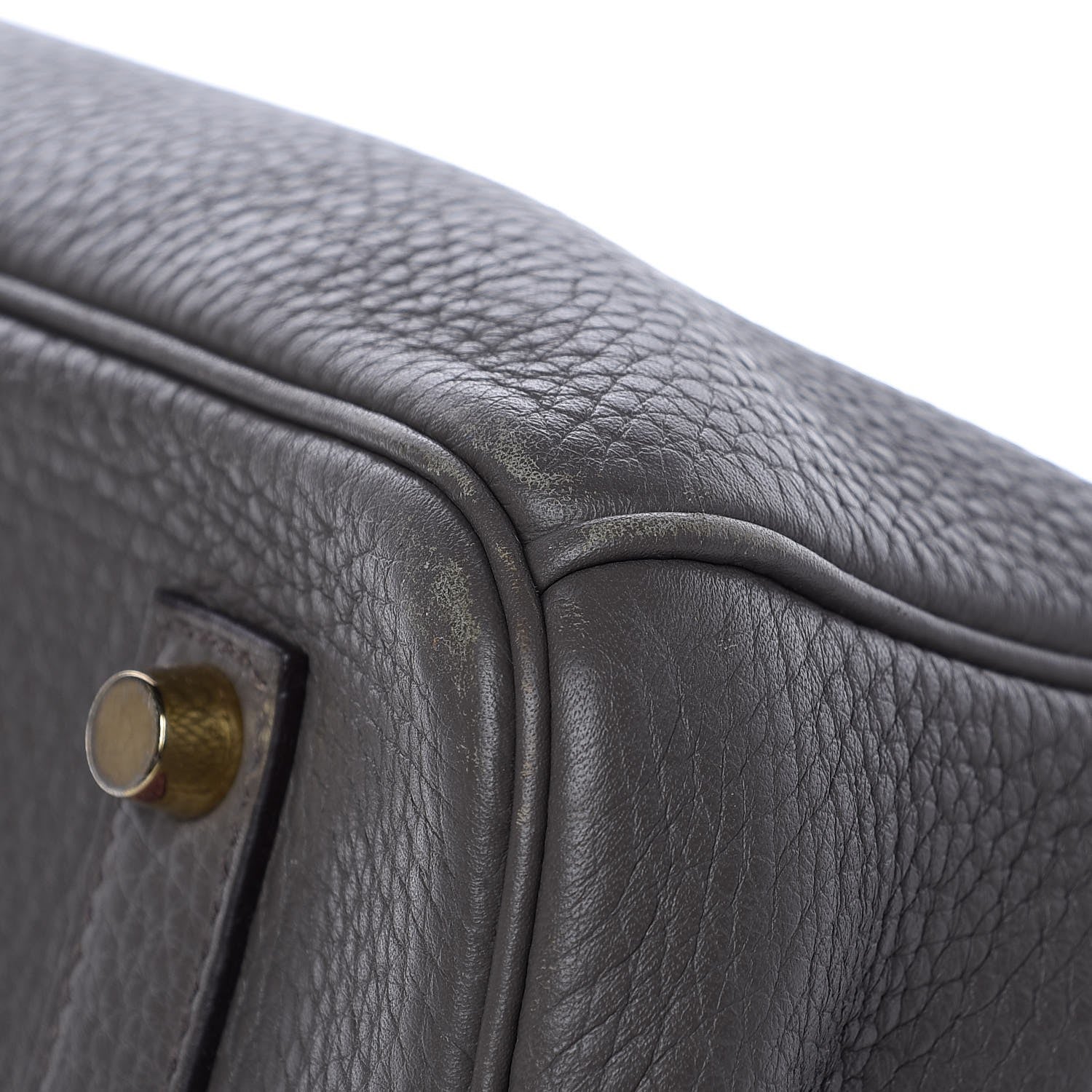 Hermes Taurillon Clemence Birkin 35 Etain 38 of 41
