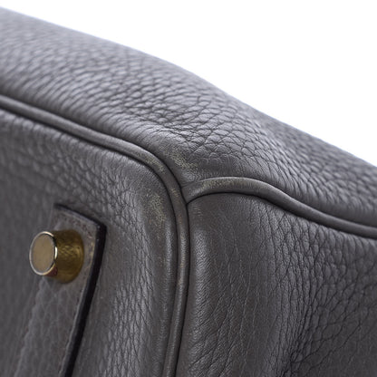 Hermes Taurillon Clemence Birkin 35 Etain 38 of 41