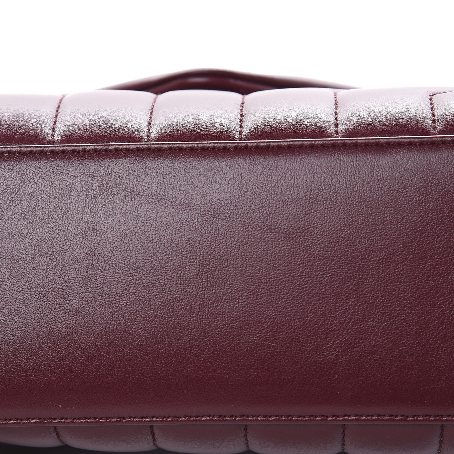 Calfskin Y Quilted Monogram Small Loulou Chain Satchel Dark Legion Red