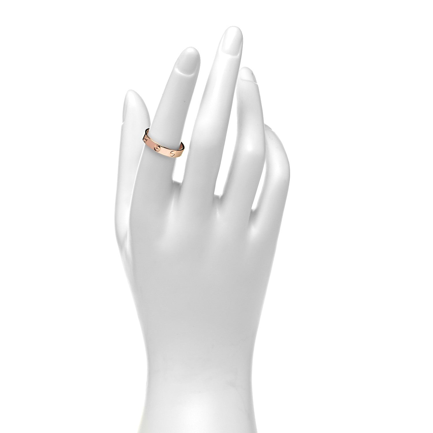Cartier 18K Pink Gold 3.5mm LOVE Wedding Band Ring 54 6.75 2 of 5