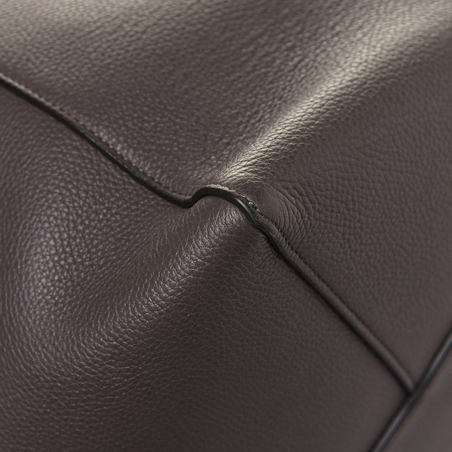Soft Grained Calfskin Medium Belt Cabas Phantom Taupe
