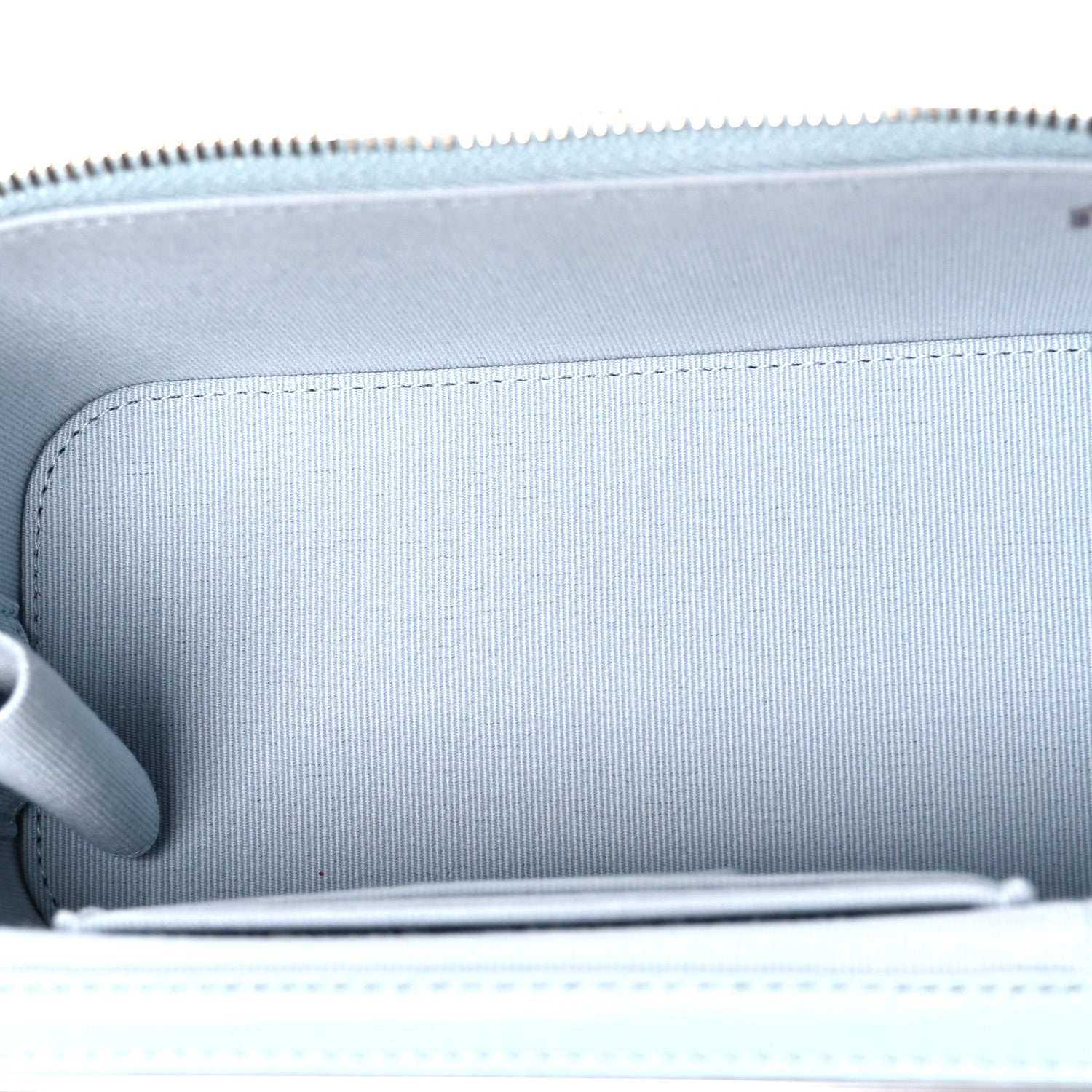 Chanel Lambskin Quilted Small Top Handle Vanity Case With Chain Light Blue 5 of 10