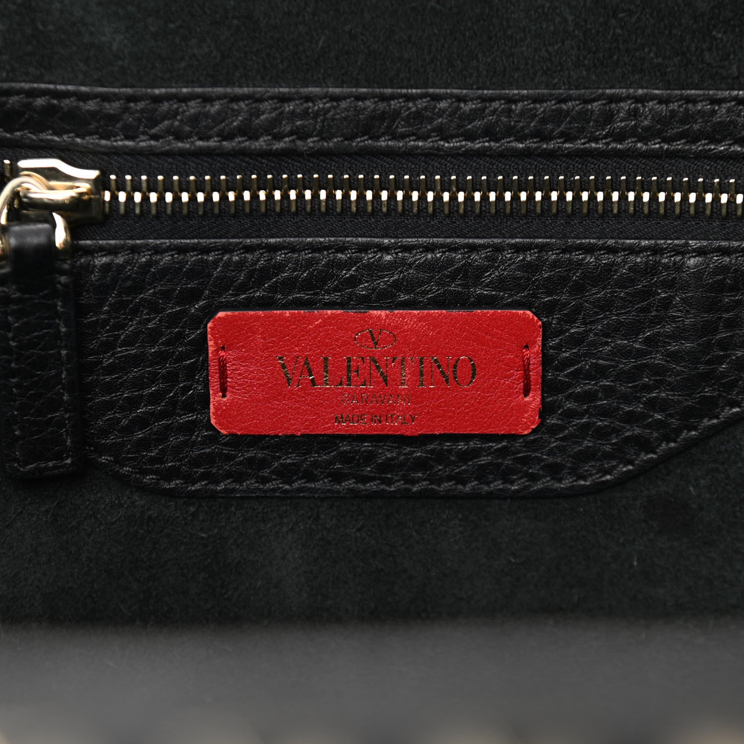 Valentino Garavani Grained Calfskin Rockstud Shoulder Tote Black 6 of 12