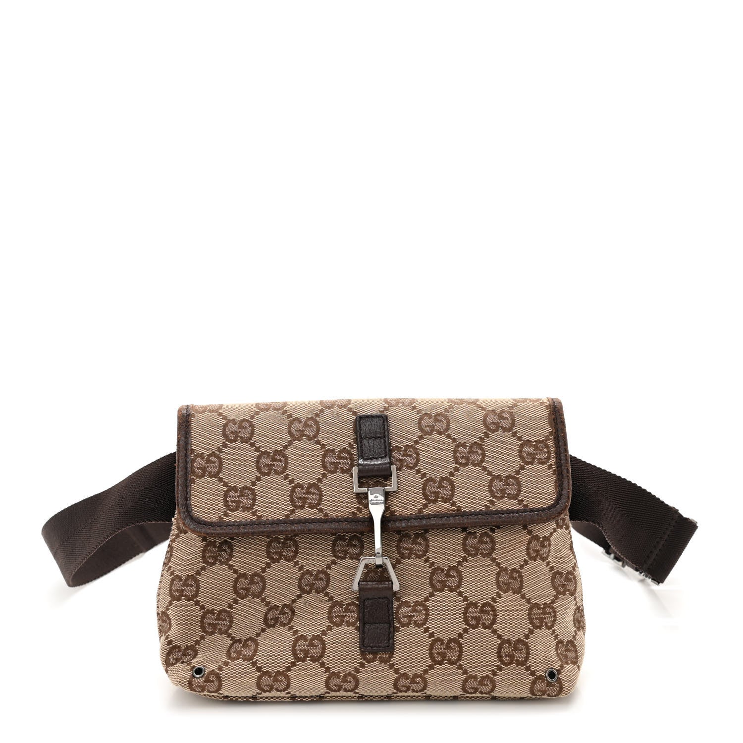 Gucci GG Monogram Flight Belt Bag Dark Brown 1 of 9