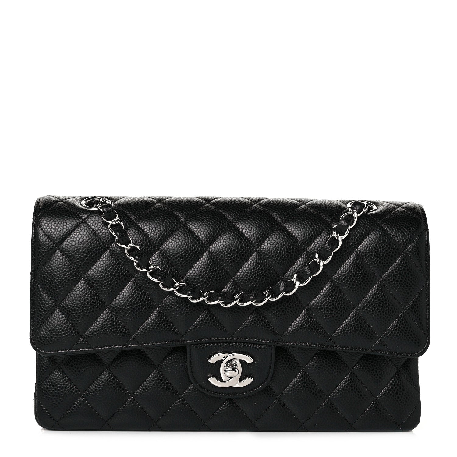 Chanel Caviar Quilted Medium Double Flap Black 1 of 21