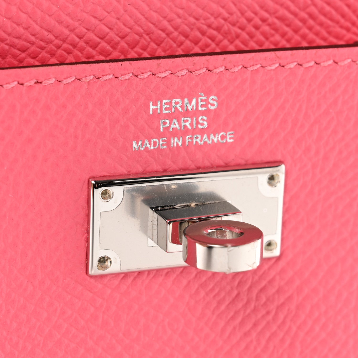 Hermes Epsom Kelly Pocket Compact Wallet Rose Azalee 6 of 7