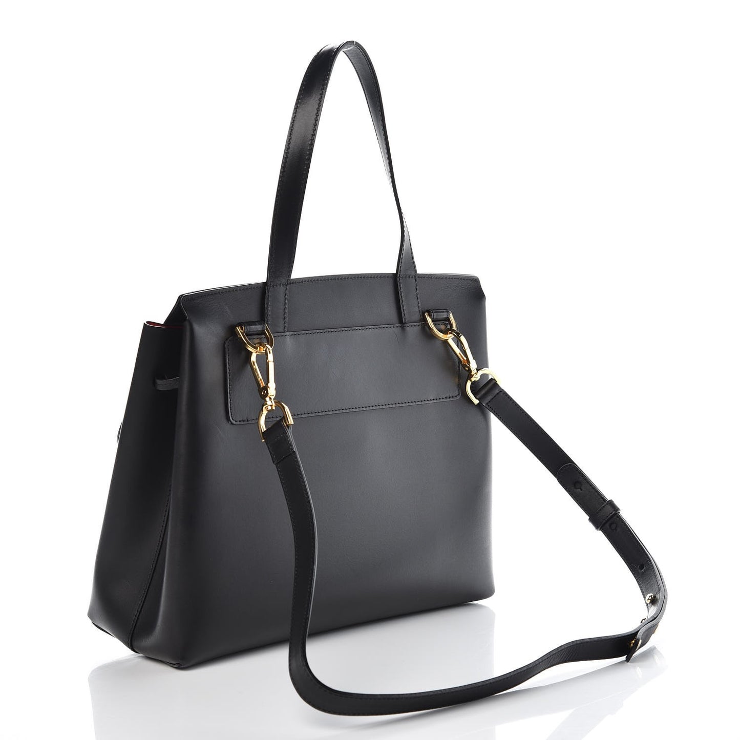 Calfskin Lady Bag Black Flamma