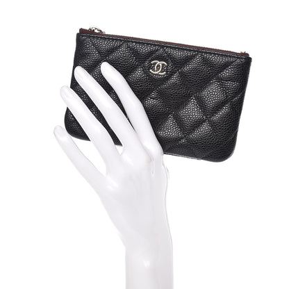 Chanel Caviar Quilted Small Cosmetic Case Black 2 of 8