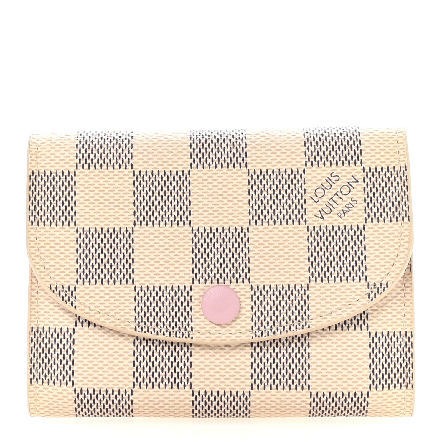 Louis Vuitton Damier Azur Rosalie Coin Purse Rose Ballerine 1 of 7