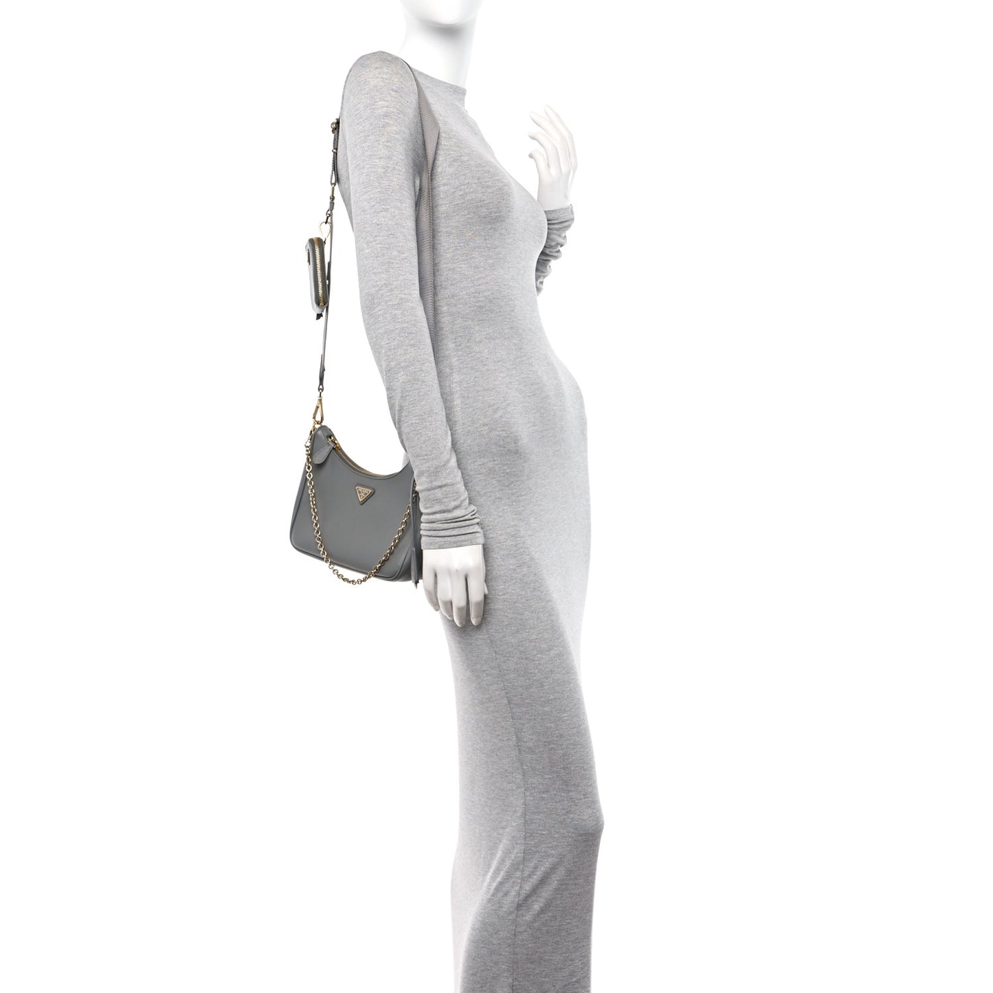 Saffiano Re-Edition 2005 Shoulder Bag Ardesia