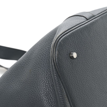 Hermes Taurillon Clemence Picotin Lock TGM  Bleu Orage 9 of 12
