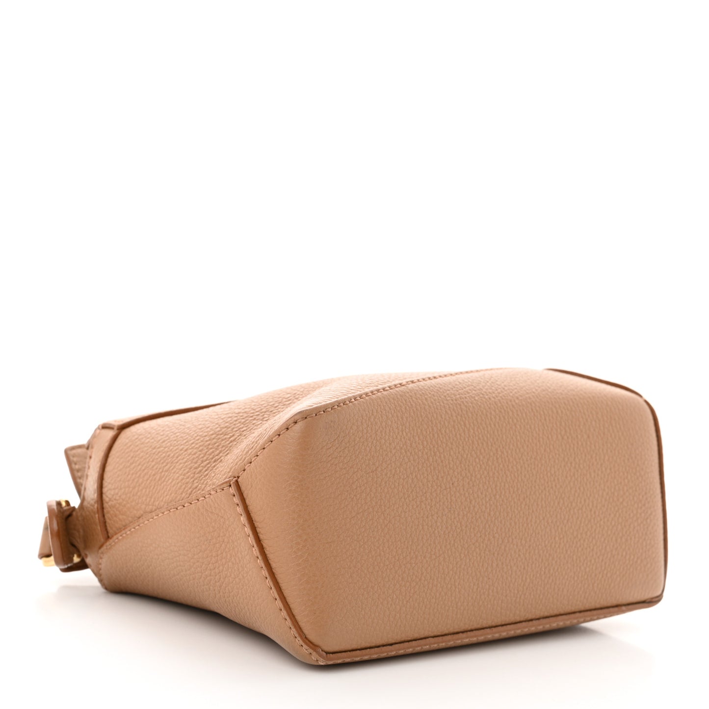 Calfskin Mini Puzzle Edge Bag Toffee