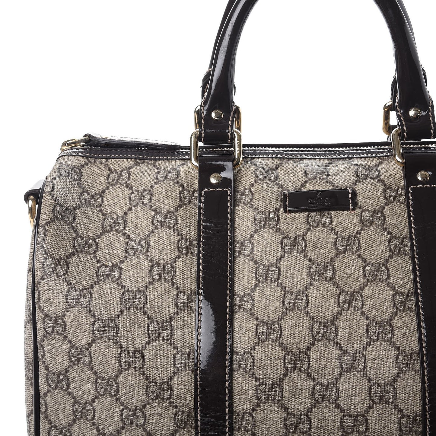 GG Plus Monogram Medium Joy Boston Dark Brown