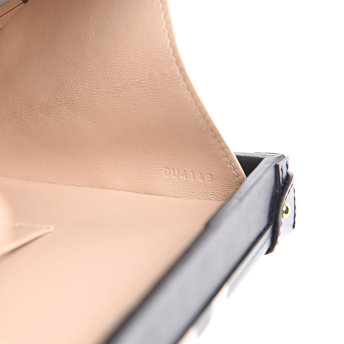 Calfskin Petite Malle Black White