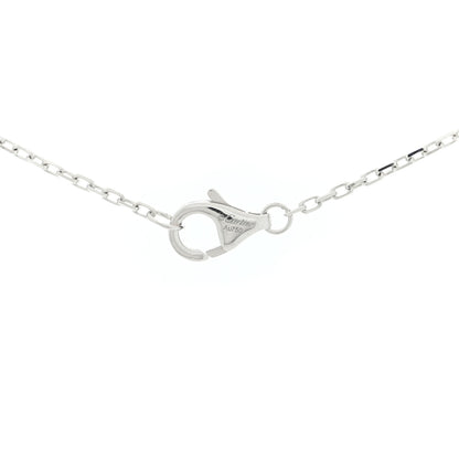 Cartier 18K White Gold Black Ceramic Diamond Small Trinity Pendant Necklace 4 of 5