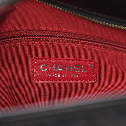 Chanel Aged Calfskin Quilted Large Gabrielle Shopping Tote Black 7 of 12