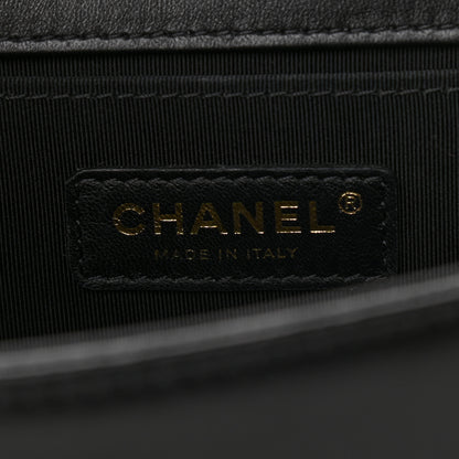 Chanel Lambskin Quilted Medium Boy Flap Black 5 of 12