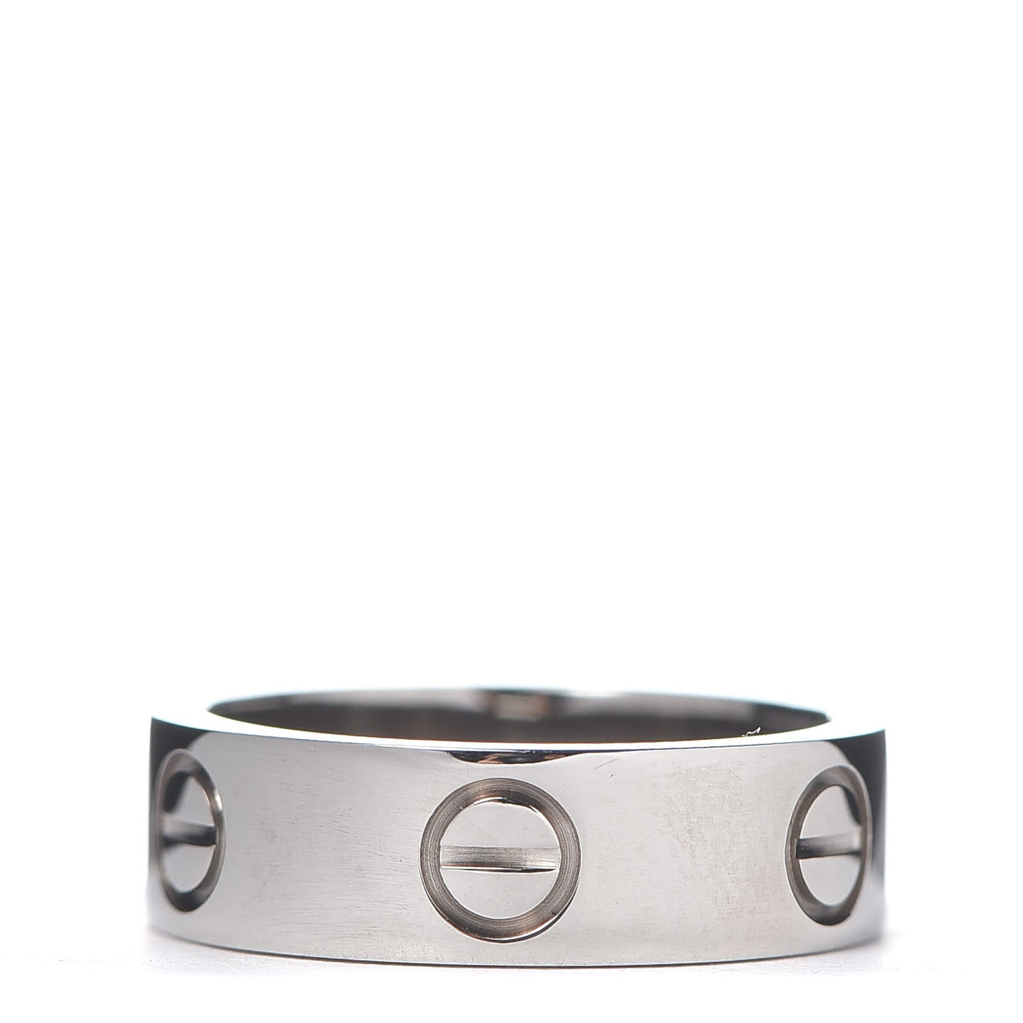 18K White Gold 5.5mm LOVE Ring 50 5.25