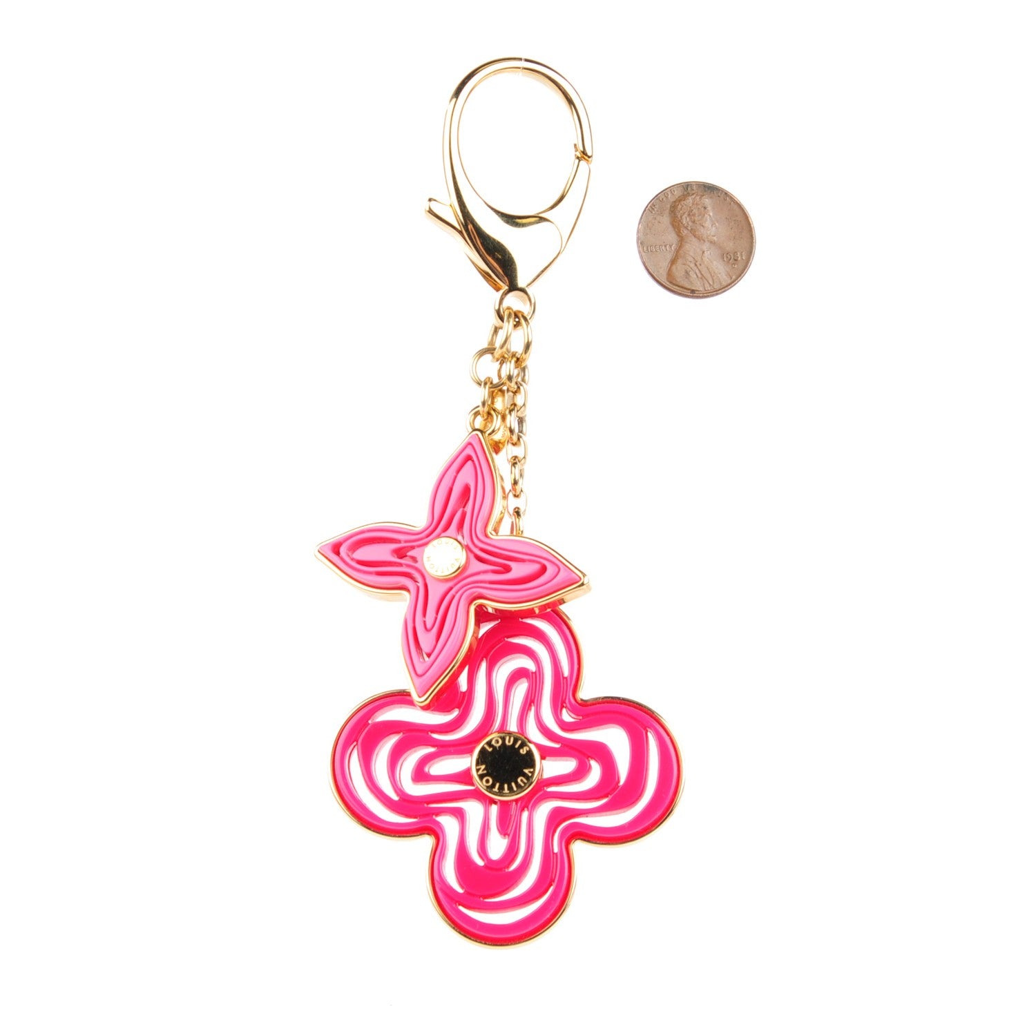 Louis Vuitton Resin Naif Bag Charm Pink 4 of 10