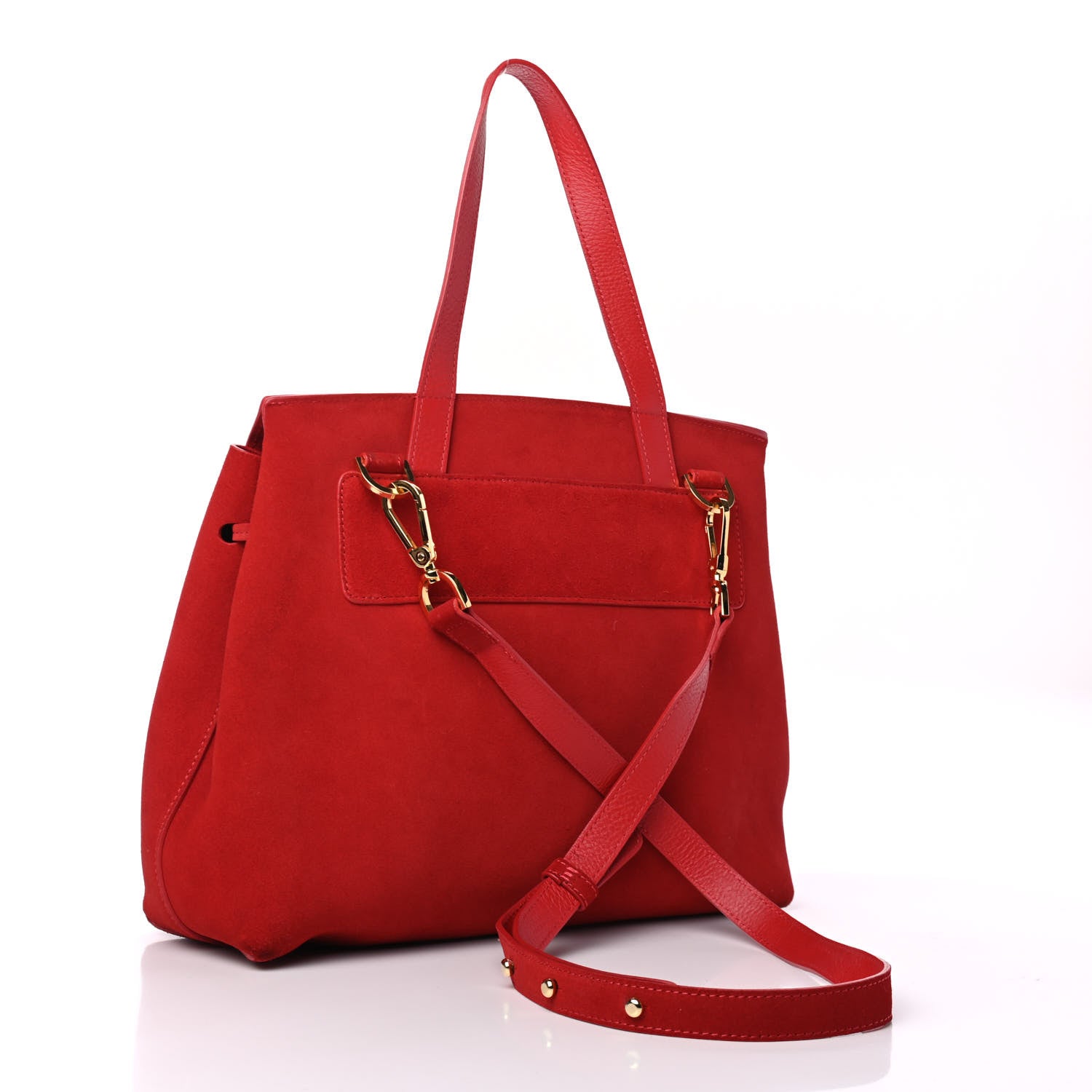 Mansur Gavriel Suede Lady Bag Flamma 2 of 4