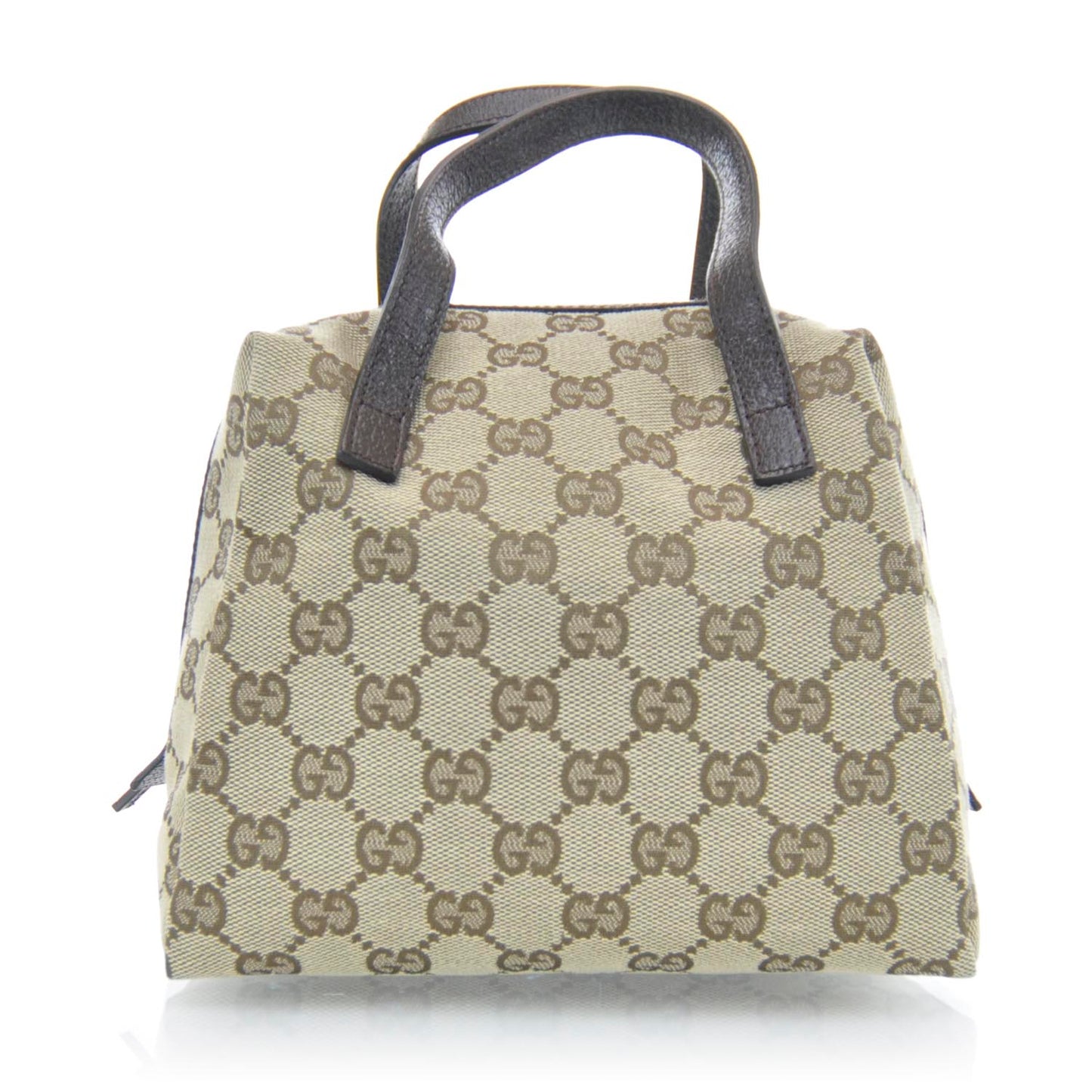 Monogram Calfskin Large Balthus Cosmetic Pouch Beige Ebony Cocoa
