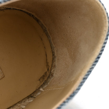 Chanel Denim CC Espadrilles 37 Blue Black 9 of 9