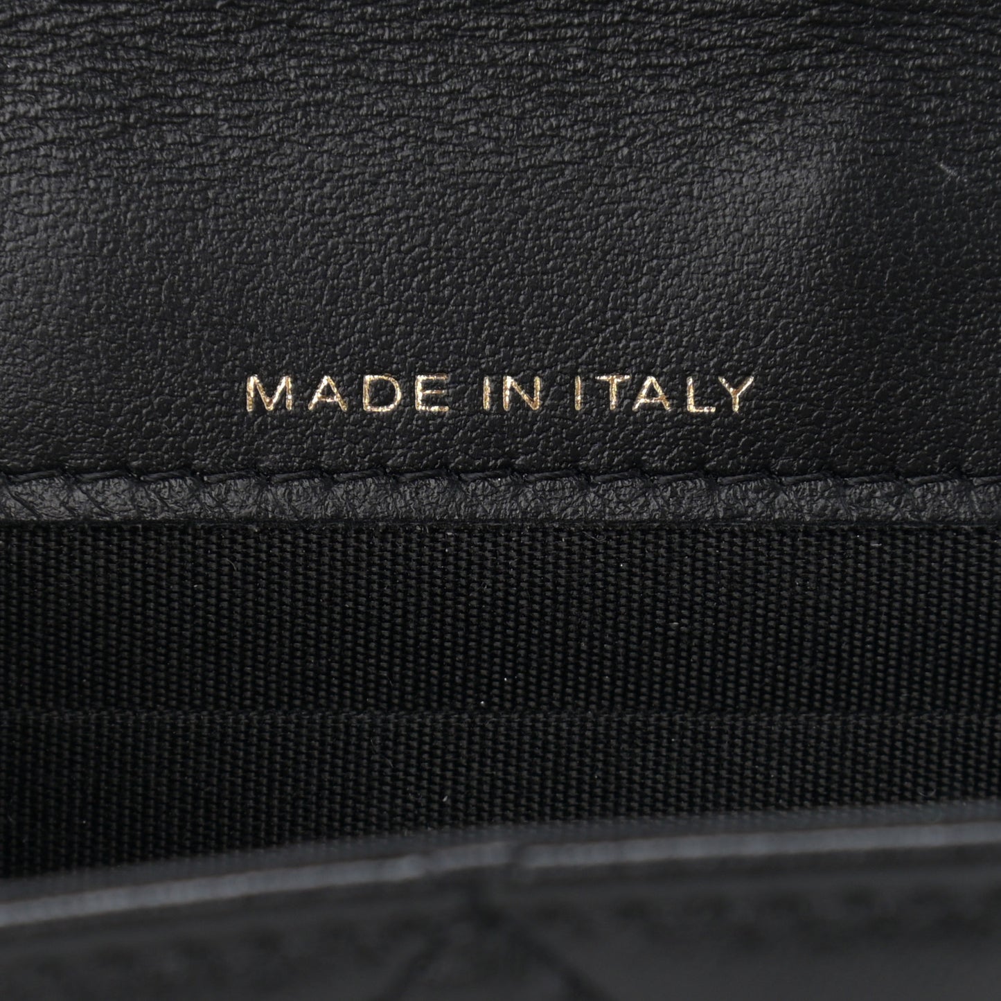 Lambskin Quilted Card Holder with Chain Black