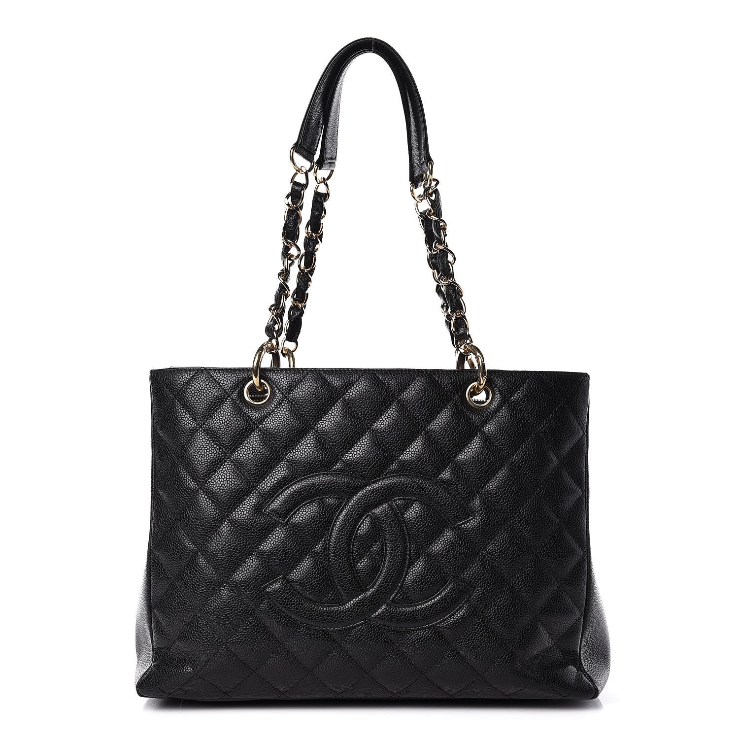 Chanel Caviar Quilted Grand Shopping Tote GST Black 1 of 14